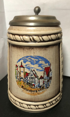 Rothenburg GERMANY Hopfen und Malz Gott Erhalt's Souvenir Beer Stein   Beyer