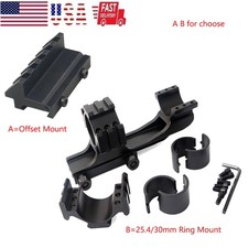 PEPR 1'' 30mm Dual Ring Cantilever Scope Mount/45 Degree Offset 5 Slot Mount US