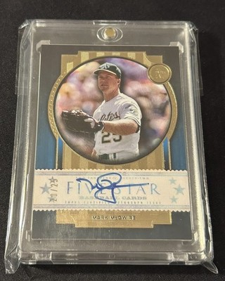 2022 Topps Five Star Mark McGwire On-Card Blue Auto #d 20/25 No 