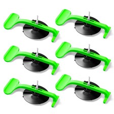 6pcs Suction Cup Clamp Set, Class Clamps Kit for Car Convertible Glass Green