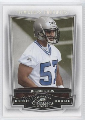 2008 Donruss Classics Timeless Tributes Silver 67/100 Jordon Dizon Rookie RC 0a1