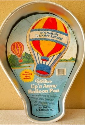 Vintage 1982 Wilton Up 'n Away Hot Air Balloon Cake Pan 502-316 Insert
