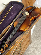 Antonius Stradivarius Copy 4/4 Violin Brown Varnish w/ case,Bow, proarte strings