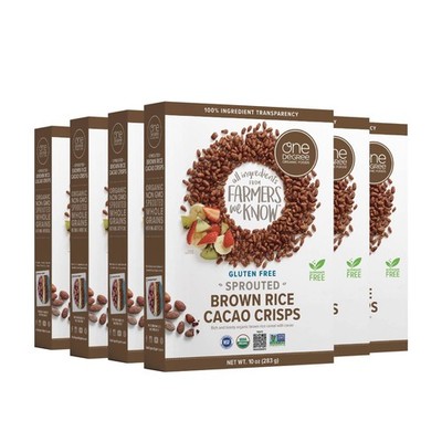 Sprouted Brown Rice Cacao Crisps, USDA Organic, Non-GMO Gluten Free Chocolate...