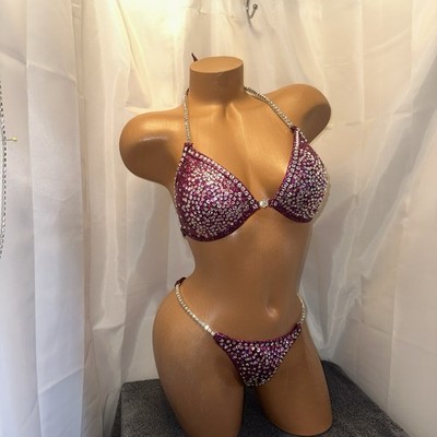 NPC Competition Bikini Suit, 34 B  CUP   Small Bottom NEW SUIT HANDMADE