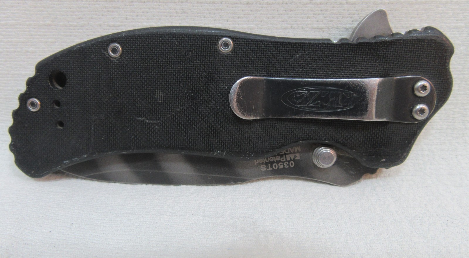 Zero Tolerance  ZT  0350TS Black Open Assisted Tactical Pocket Knife