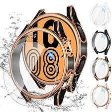 Tensea 4 4 Pack Screen Protector Case for Samsung Galaxy Watch FE/5/4 40mm