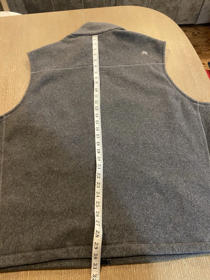 Chaleco polar Solaris para hombre años 200 2XB gris elástico cremallera completa 3 bolsillos Foto 4 de 4