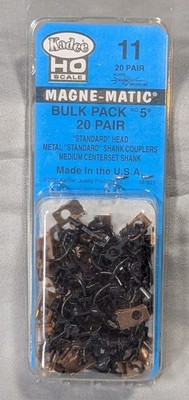 Kadee 11 Bulk Pack 20 pair #5 Metal Couplers HO Scale New