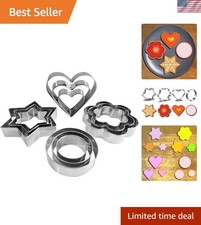 Versatile Cookie Cutters Set in Stainless Steel - Perfect for Every Occasion