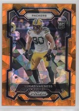 2023 Panini Prizm Rookies Orange Ice Prizm Lukas Van Ness #336 18at