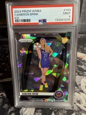 2024 PANINI PRIZM WNBA - ICE #143 CAMERON BRINK ROOKIE RC PSA 9!🔥
