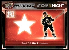 2021-22 Upper Deck Credentials #1S-10 Taylor Hall Star of the Night: First Star