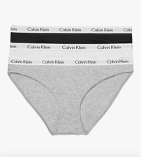 Calvin Klein Women's Cotton Modal Bikini Panties, 3 Pack, Size M