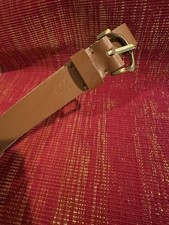 Frye Brown Leather Belt Size Small With Brass Buckle New With Tags