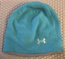 Womens Under Armour Powder Aqua Blue Teal Winter Hat Cap Beanie Ladies Girls