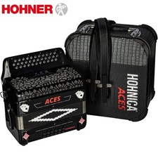 Hohner Hohnica ACES II 34 Button 3 Switches Key of FBE Diatonic Accordion