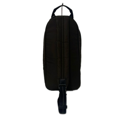 Coach Varik Nylon Sling Pack One Shoulder Bag Dark Brown/Black Leather - Picture 3 of 9