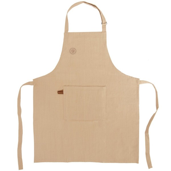 KochschüRze KüChenschüRze GrillschüRze Baumwolle Beige Verstellbar Tasche-image