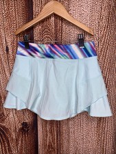 Athleta Girl Girl  s Aqua Blue Pull On Active Tennis Skort Size Small 7