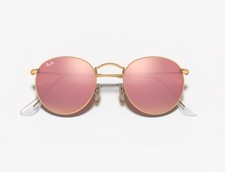 Ray-Ban RB3447 50-21 RoseGold Metal, Pink Lenses Unisex Sunglasses