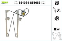 Fensterheber Vorne Rechts Valeo 851085 FÜR VW Scheibenheber Fenstermechanismus