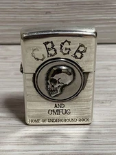 Zippo CBGB OMFUG Home of Underground Rock Skull Double Sided Collectible New