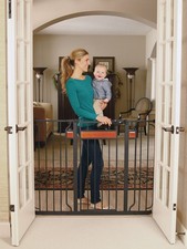 Regalo 0310 DS Extra Wide Decorative Baby Gate, 29"-44" with Walk Through Door