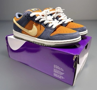 Nike Dunk Low Pro SB Carbon Grey Sesame Monarch Orange White HF3063-002 Size 8