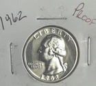 1962 25C (Proof) Washington Quarter