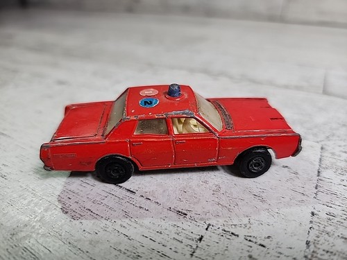1970 Matchbox Lesney Superfast No. 59 Mercury Fire Chief Car Red