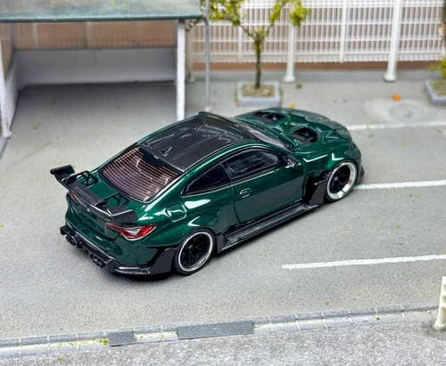 SW 1:64 Green M4 ADRO BODY KIT Coupe Sports Model Diecast Metal Car Collection - Picture 2 of 9