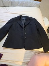 Kids Suite Jacket. Size 10 P. Button Down. Pin Stripe. No Pockets. Black. Boys