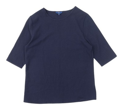 Cotton Traders Basic-T-Shirt Damen marineblau 3/4-Arm