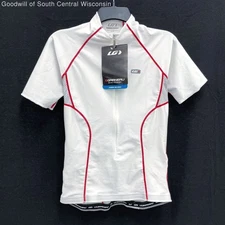 NWT Wmns LOUIS GARNEAU Red White Speed Matrix 2 Cycling Jersey Shirt L MSRP$109