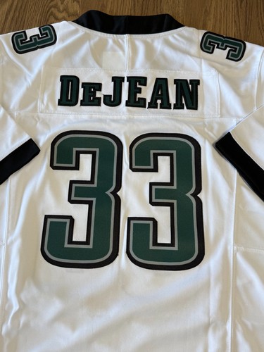 Men's Eagles Cooper De Jean #33 White/Midnight Green Game Day Jersey