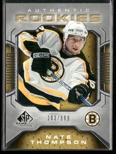 2006-07 SP Game Used Nate Thompson RC /999 #105 Boston Bruins
