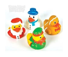 2" Holiday Rubber Ducks - 12  Christmas Themed Rubber Duck Assortment