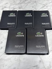 LACOSTE  Eau De Lacoste L.12.12 Noir Men's Eau de Toilette 0.06 Oz Lot 5 Vials