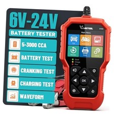Car Battery Tester 6V 12V 24V BT500, 5-3000 CCA Battery Load Tester, Starter