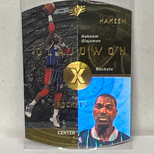 3d Rockets Gold Upper Deck 1997-98 SPx Gold #18 Hakeem Olajuwon Houston Rockets | eBay
