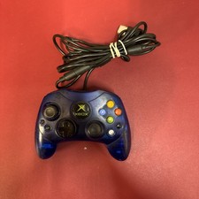 Original Blue Xbox Wired Controller S Type w/ Breakaway Cable OEM Tested