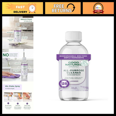 All-Purpose Cleaner Concentrate 8oz Makes 128oz | Lavender Essential Oil | Natur