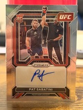 2023 Panini Prizm Pat Sabatini Rookie RC Auto No. SA-PSB UFC MMA
