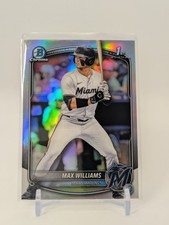 2025 Bowman Chrome Draft MAX WILLIAMS 1st Refractor #BDC-68 Marlins
