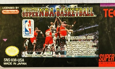 Tecmo Super NBA Basketball (Super Nintendo Entertainment System, 1992)