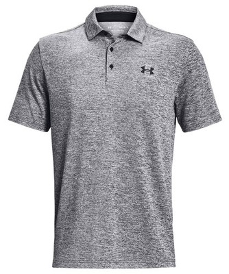 Under Armour 1378673 UA Men's GOLF Playoff 3.0 Black Twist Print Polo Shirt