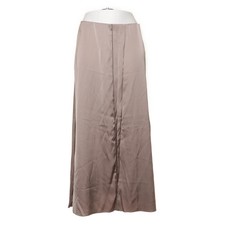 Primark, Maxirock, Größe: 40, Beige, Polyester/Viskose, Einfarbig, Satin #tcN