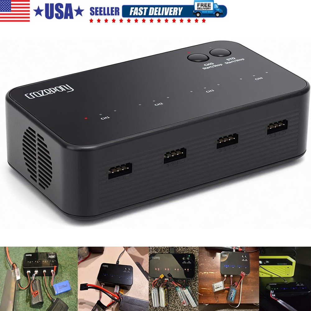 LiPo Battery Charger 1S-3S RC Balance Charger AC 3.7V-11.1V for XHR Plug Battery