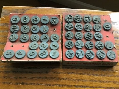 Vtg 1948 ACRO Hold-Tite Numbering Tacks Window Markers Butler WI ...